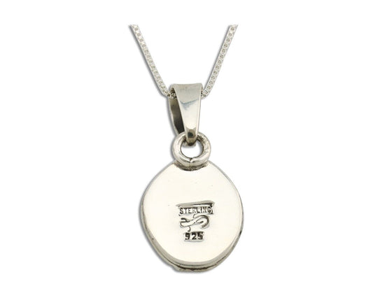 Navajo Necklace 925 Silver Arizona Turquoise Handmade Signed Gecko C.90's