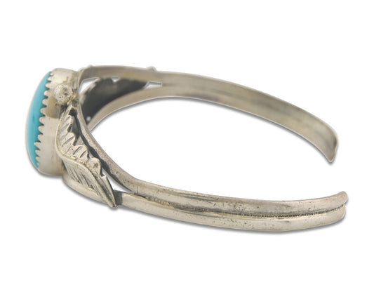 Vintage Navajo Bracelet 925 Silver Turquoise Traditional Handmade Authentic