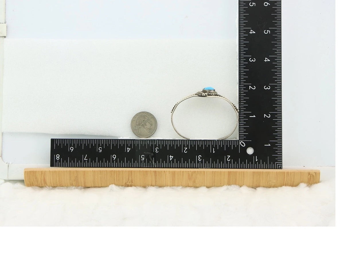 Navajo Cuff Bracelet Sterling Silver Natural Turquoise Native Vintage
