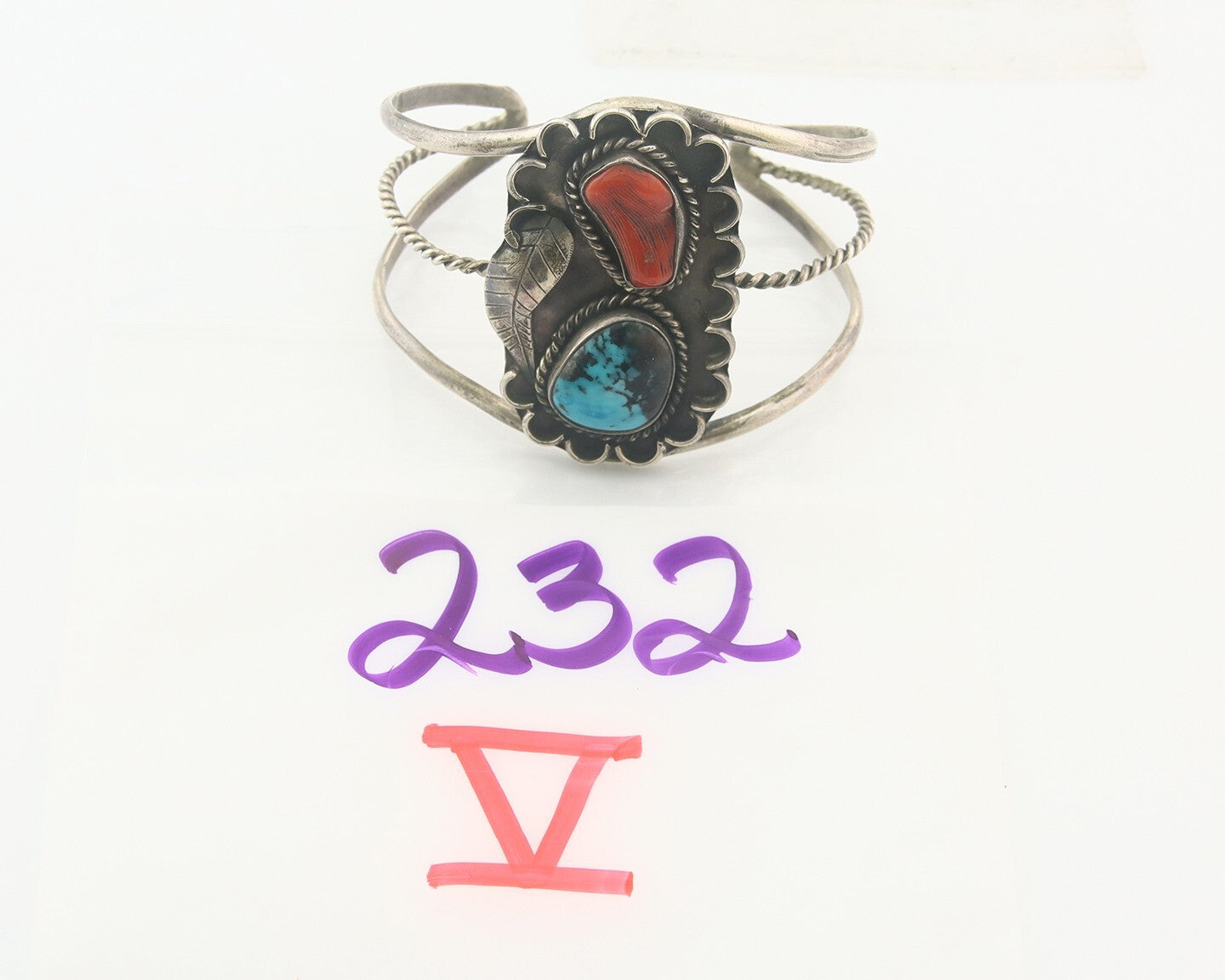 Vintage Navajo Bracelet 925 Silver Handmade Authentic Gemstone Traditional