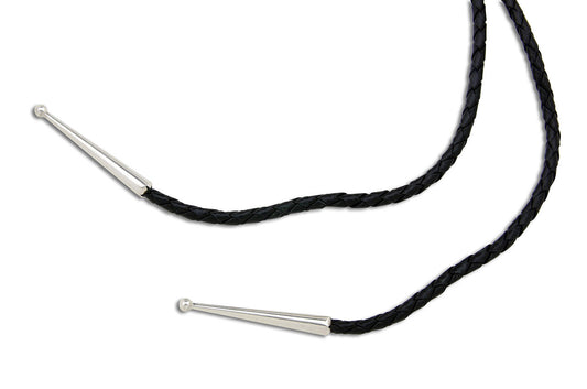 Navajo Artist Sharon Cisco Round Eagle Scenic 925 Solid Sterling Silver Bolo Tie