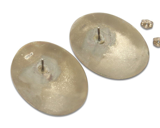 Navajo Earrings 925 Silver Handmade Natural Turquoise Native Artist C.80's