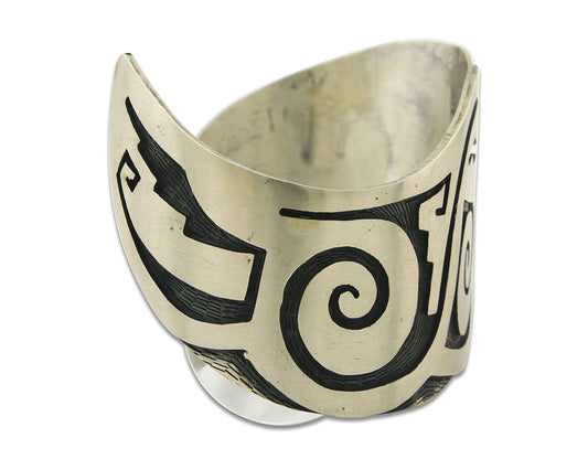 Vintage Hopi Bracelet 925 Silver Handmade Authentic Traditional