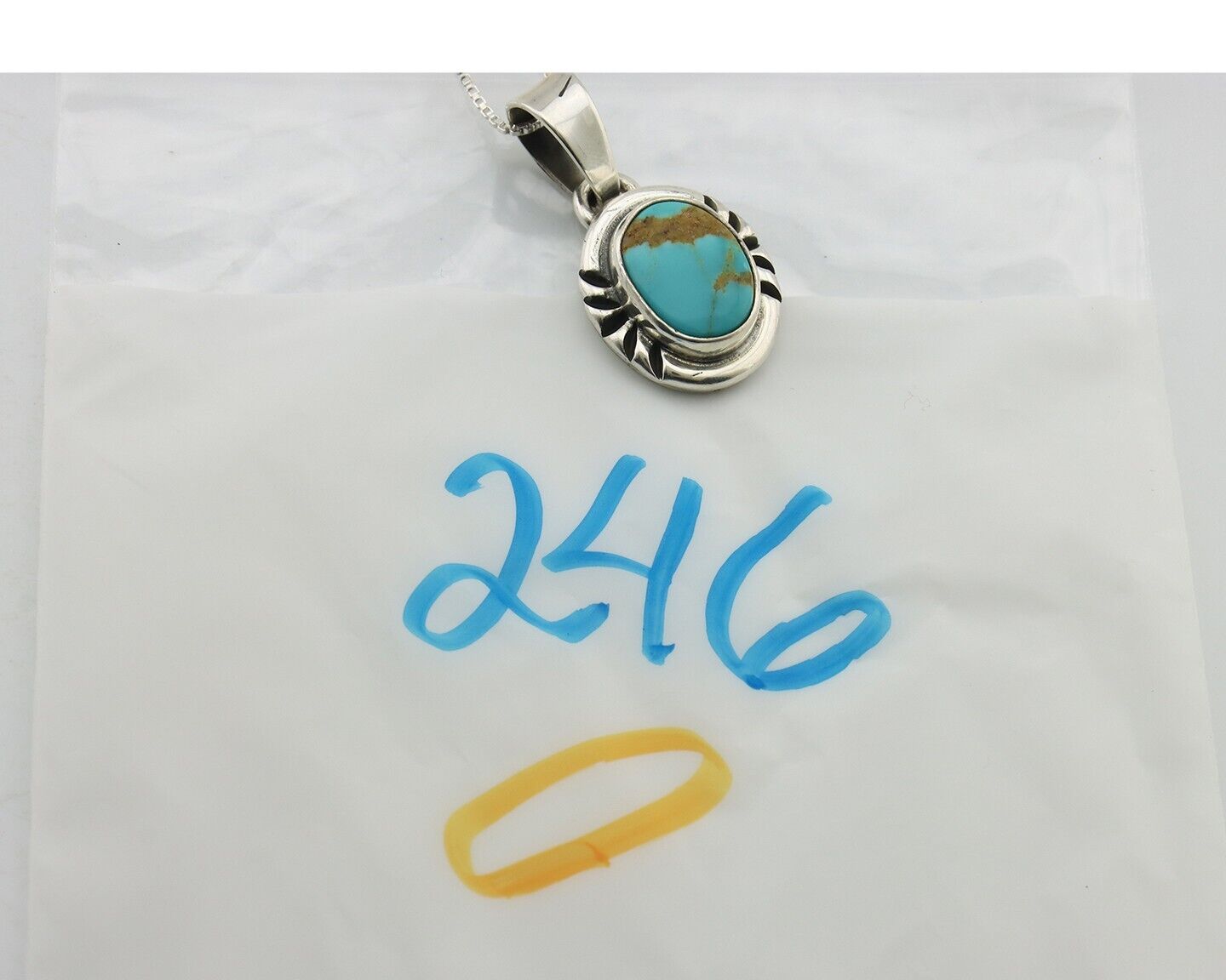 Navajo Necklace 925 Silver Arizona Turquoise Handmade Signed Gecko C.90's