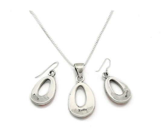 Navajo Necklace Earring Set Sterling Vintage Spiney Oyster Authentic