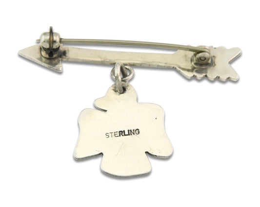 Navajo Pin Sterling Silver Thunderbird Arrow Artist Native American Artist