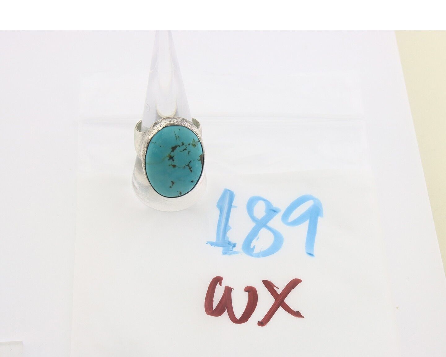 Navajo Ring 925 Sterling Turquoise Handmade Signed M Montoya C.80's Size 10