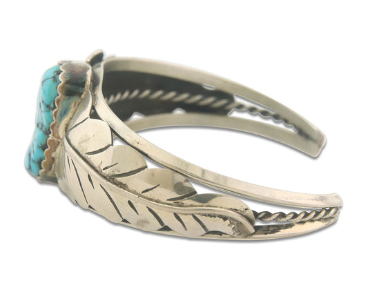 Vintage Navajo Bracelet 925 Silver Turquoise Traditional Handmade Authentic