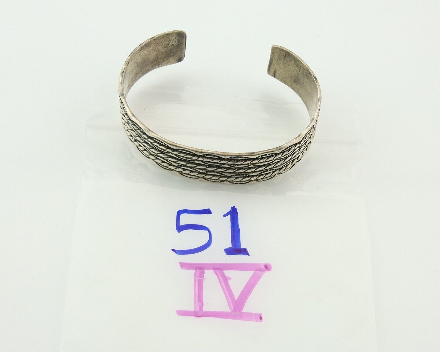 Men's Navajo Bracelet 925 Silver Artist Signed C Montoya Cuff C.80's