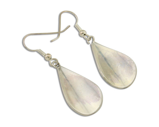 Navajo Kokopelli Earrings 999 Nickel Chip Inlay Turquoise Coral Native American