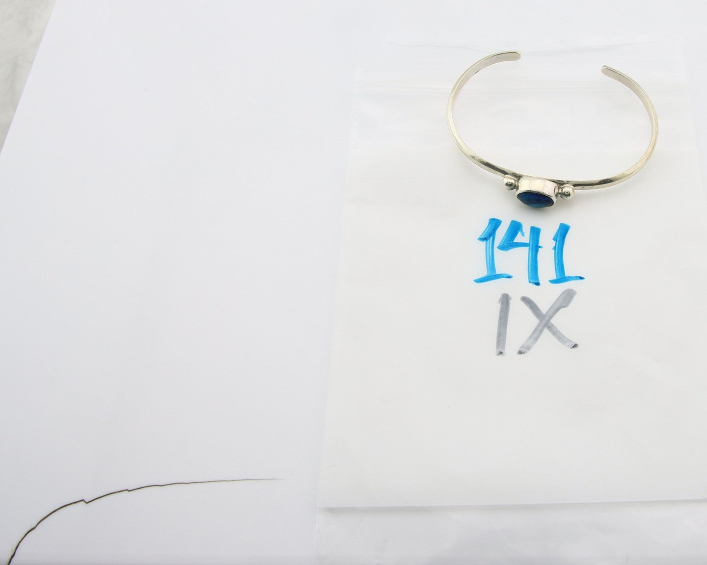 Navajo Cuff Bracelet Sterling Silver Natural Mined MOP Native Artist