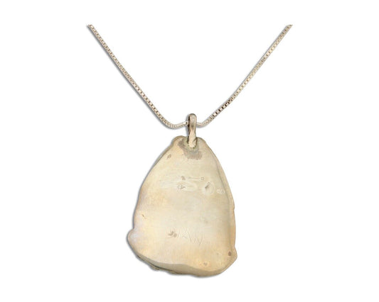 Navajo Necklace 925 Silver Natural Turquoise Artist Signed Jian C.80's