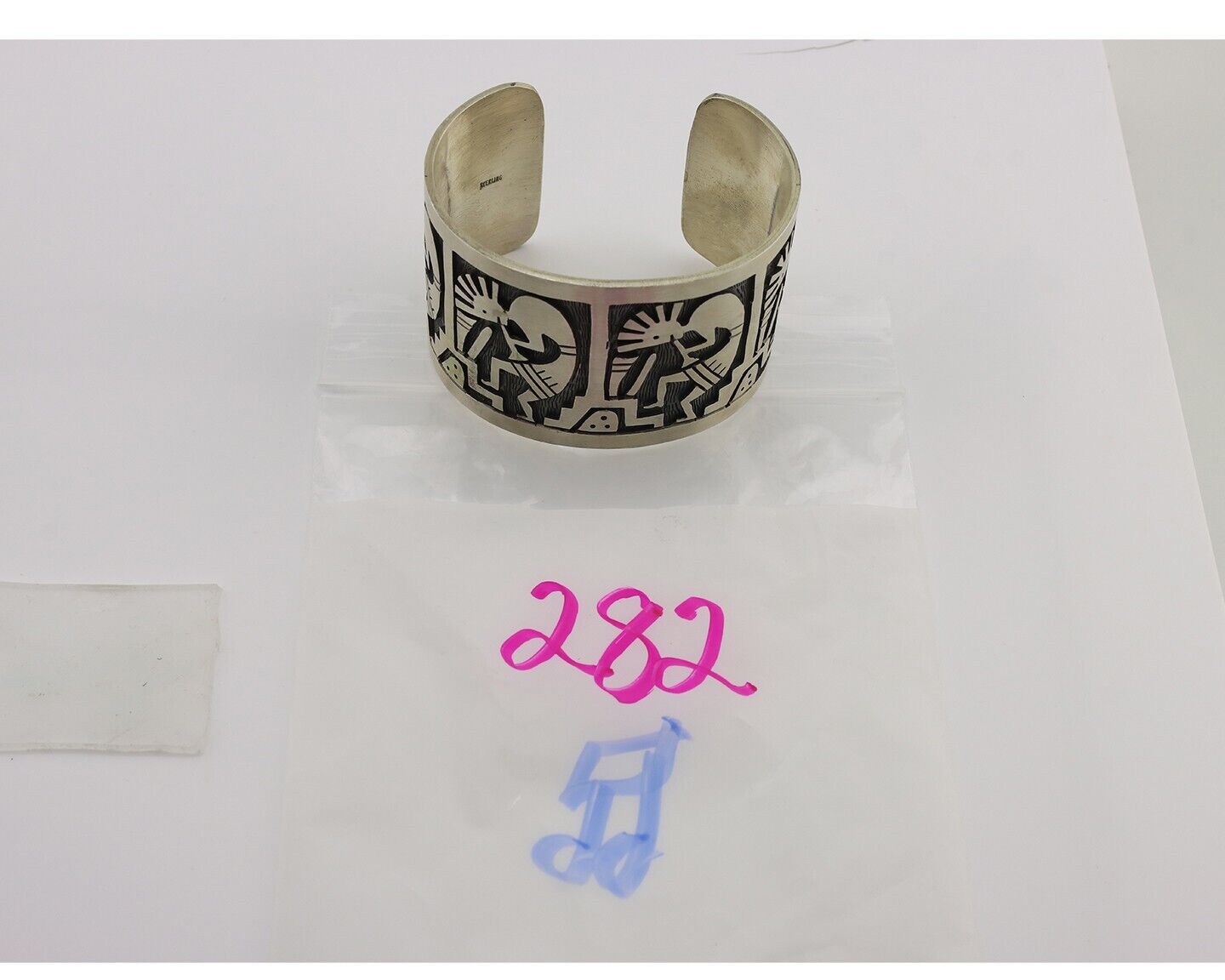 Navajo Kokopelli Bracelet 925 Silver Native American Artist Handmade C.80's