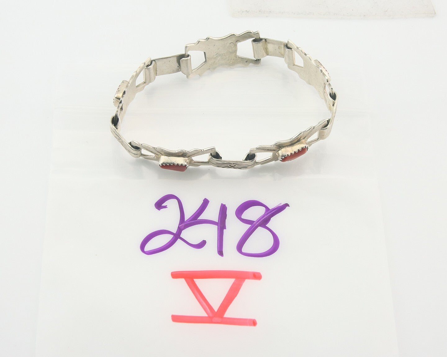 Vintage Navajo Bracelet 925 Silver Handmade Authentic Traditional Signed DM