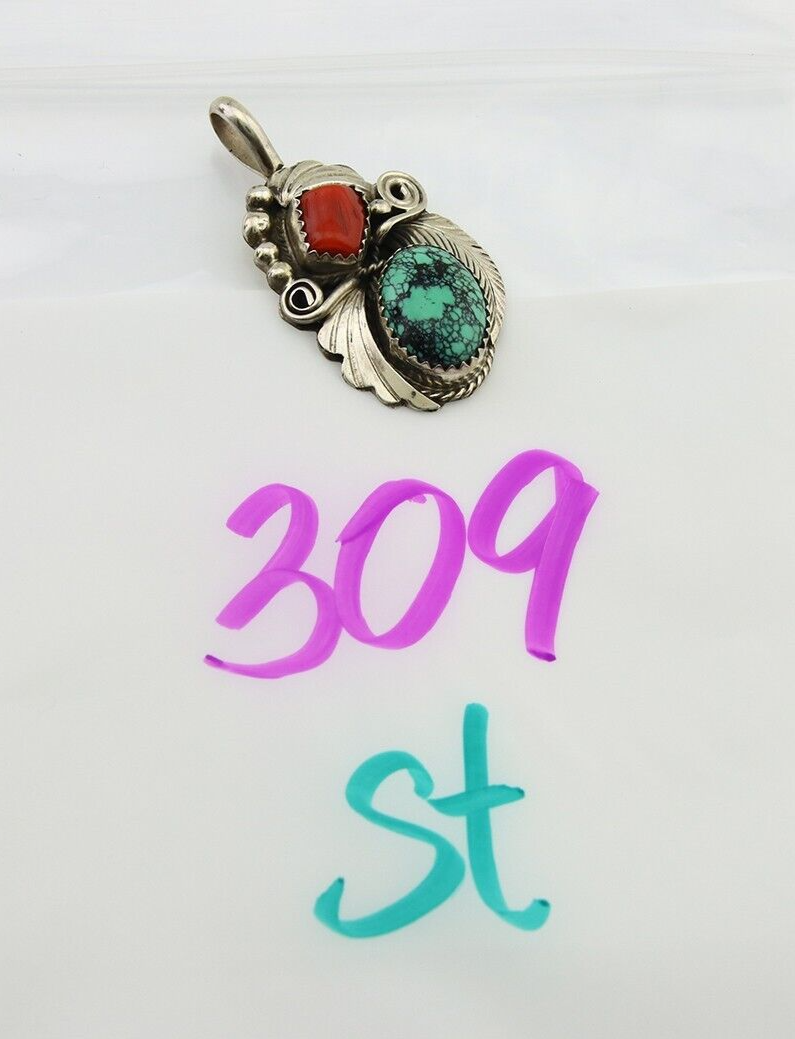 Navajo Necklace 925 Silver Spiderweb Turquoise Artist Signed Justin Morris C80s