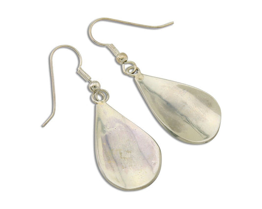 Navajo Kokopelli Earrings 999 Nickel Chip Inlay Turquoise Coral Native American