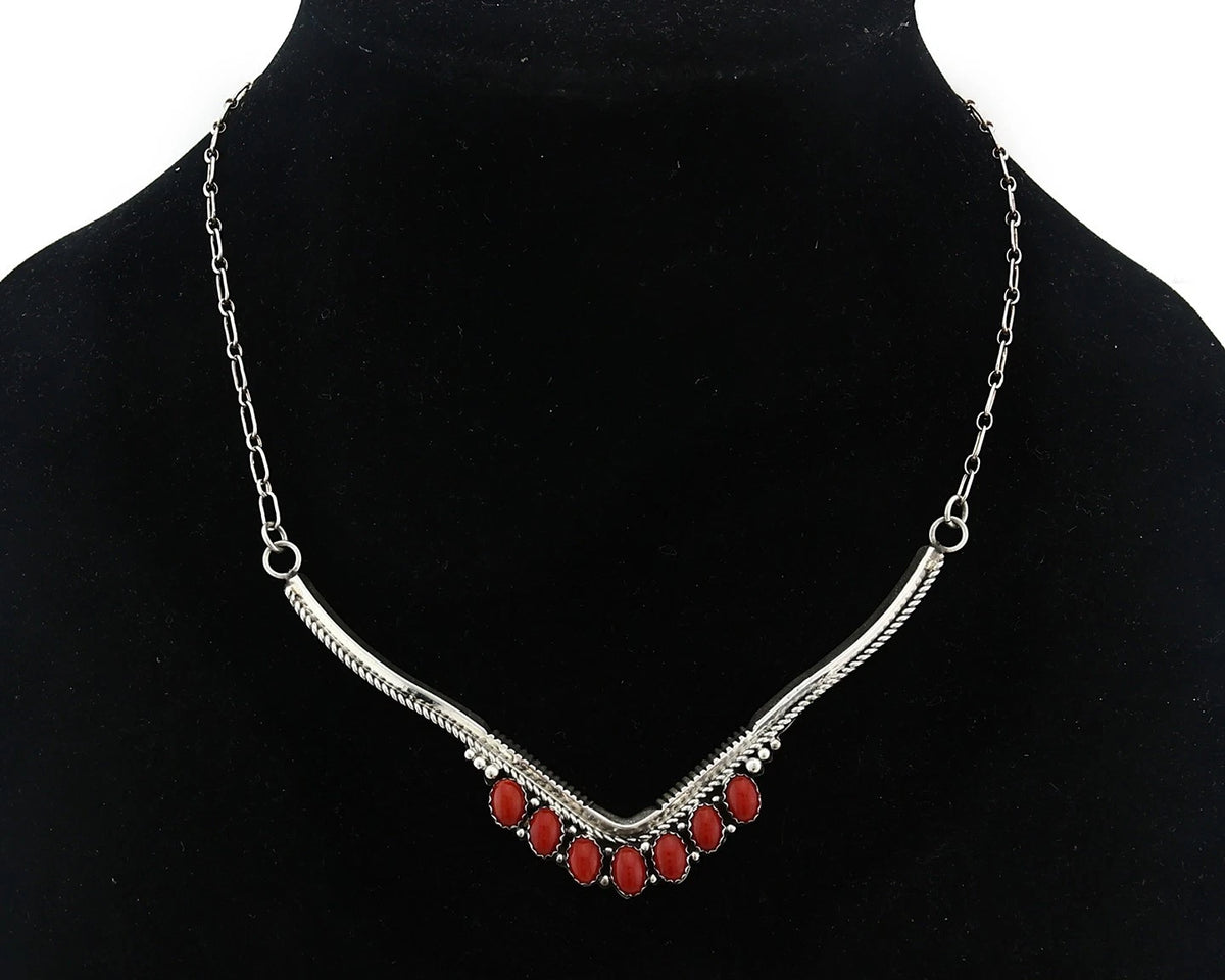 Navajo Squash Necklace Earring Set Sterling Silver Signed Lester Jackson C.80's