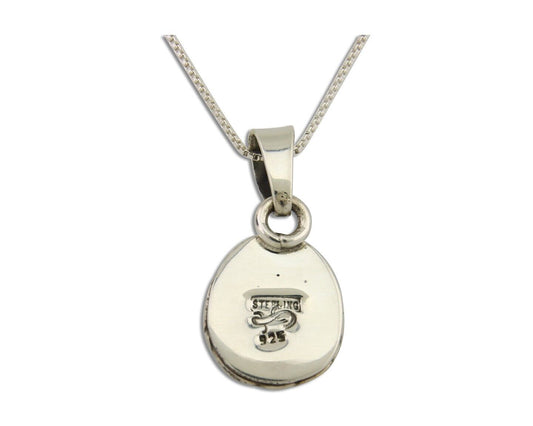 Navajo Necklace 925 Silver Natural Turquoise Artist Signed C Montoya C.80's