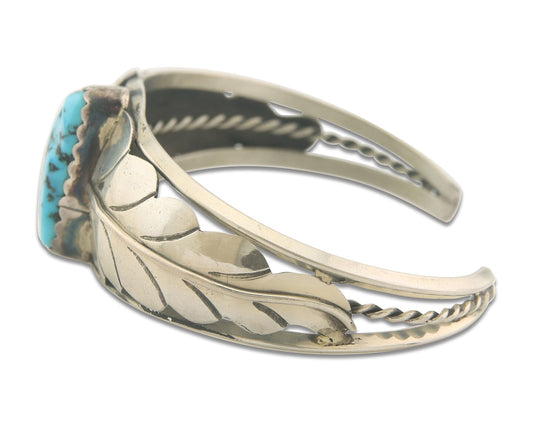 Vintage Navajo Bracelet 925 Silver Turquoise Traditional Handmade Authentic
