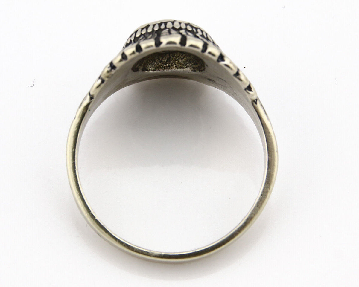 Navajo Warrior Chief Ring .925 Silver Artist Signed Wheeler C.80's Size 11.25