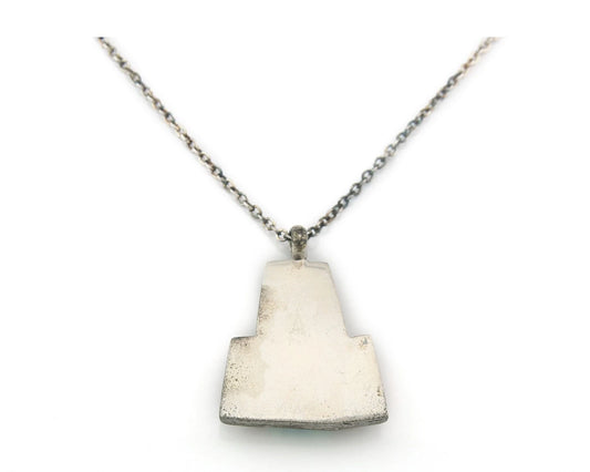 Navajo Necklace Sterling Silver Natural Blue Turquoise Vintage