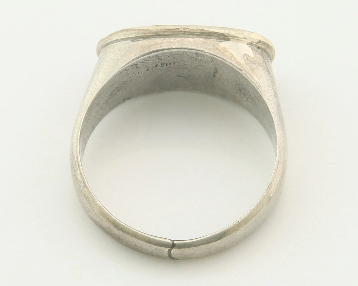 Men Navajo Ring Sterling Silver Natural Gemstone Size 12.5
