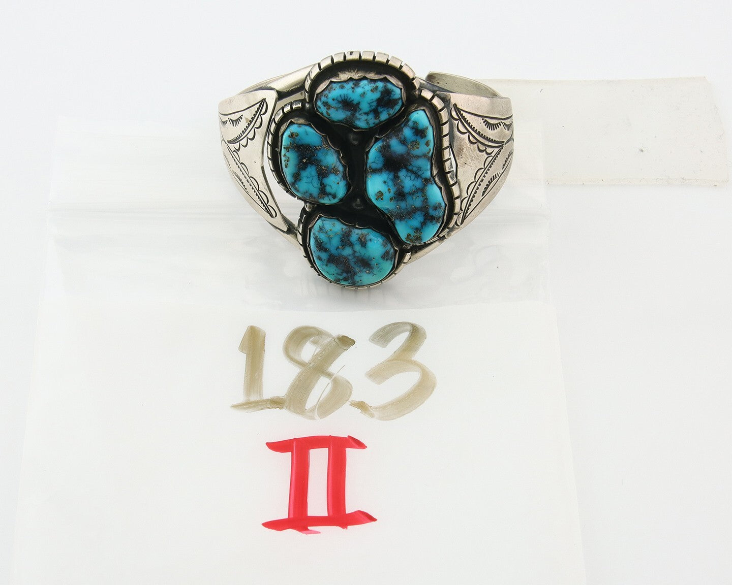 Navajo Bracelet 925 Silver Natural Bisbee Turquoise Cuff Signed Tony Guerro C80s