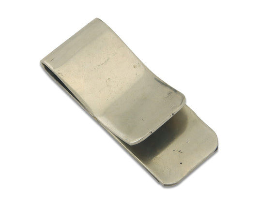 Navajo Money Clip 925 Silver & 999 Nickle Hand Stamp Native American Artist C80s