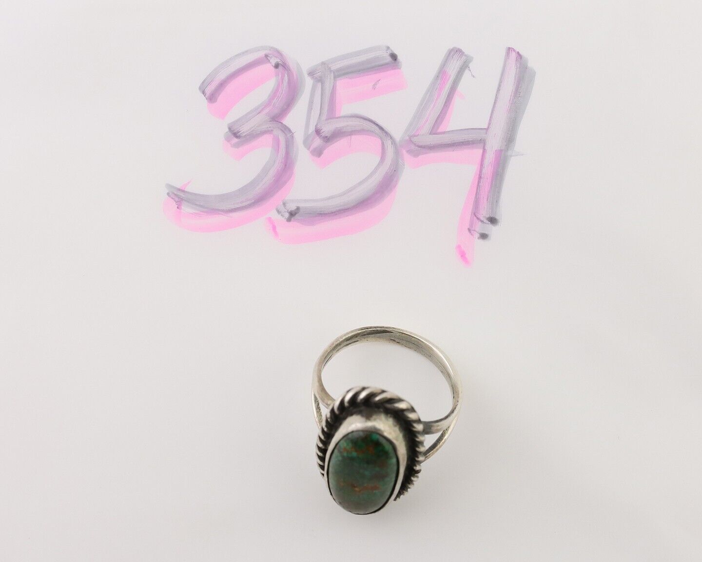 Navajo Handmade Ring 925 Silver Turquoise Native American Artist C.80's