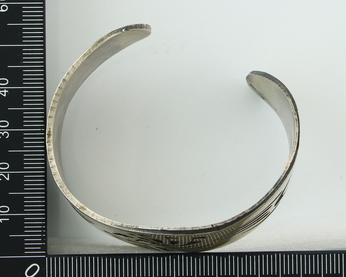 Vintage Hopi Bracelet 925 Silver Handmade Authentic Traditional
