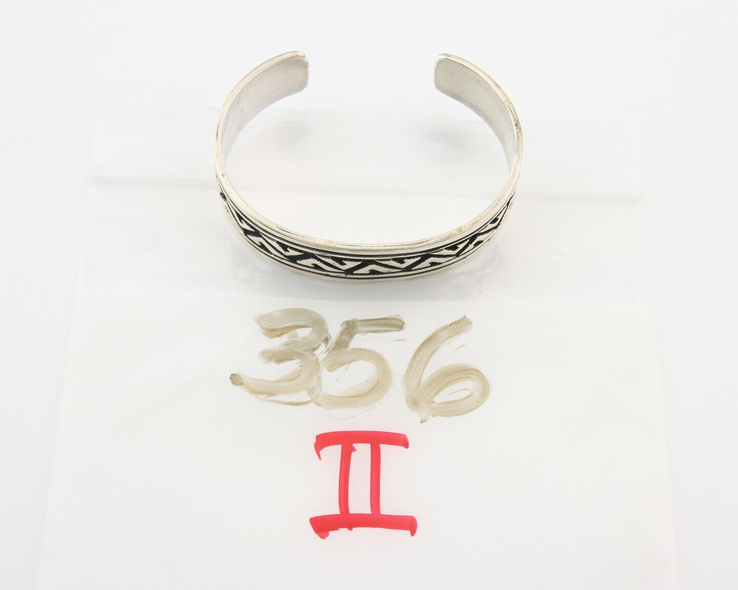 Navajo Bracelet 925 Silver Artist Signed Thomas Singer Cuff Made in the 1980's