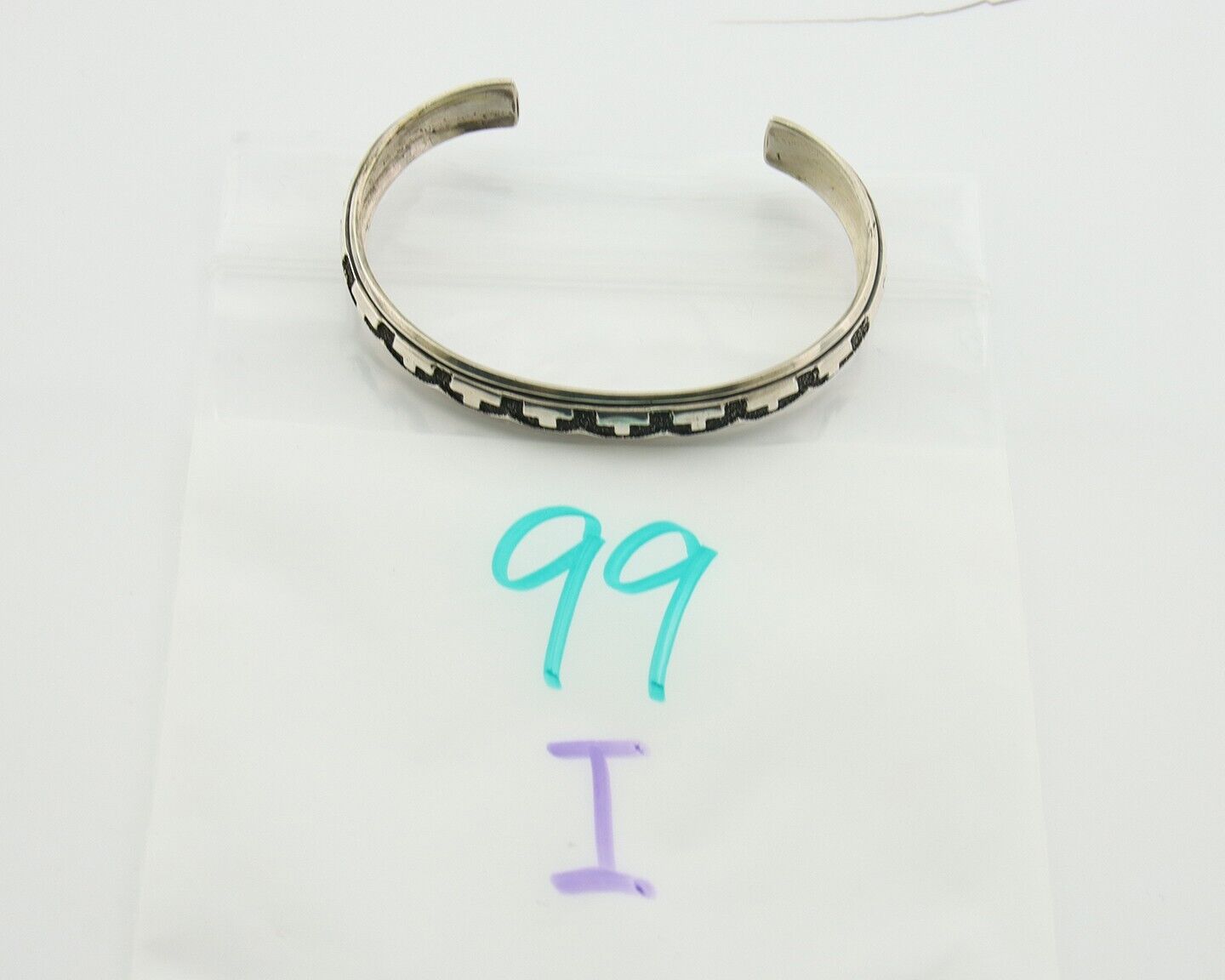 Navajo Bracelet 925 Silver Handmade Cuff Artist Signed Tommy Singer C.80's