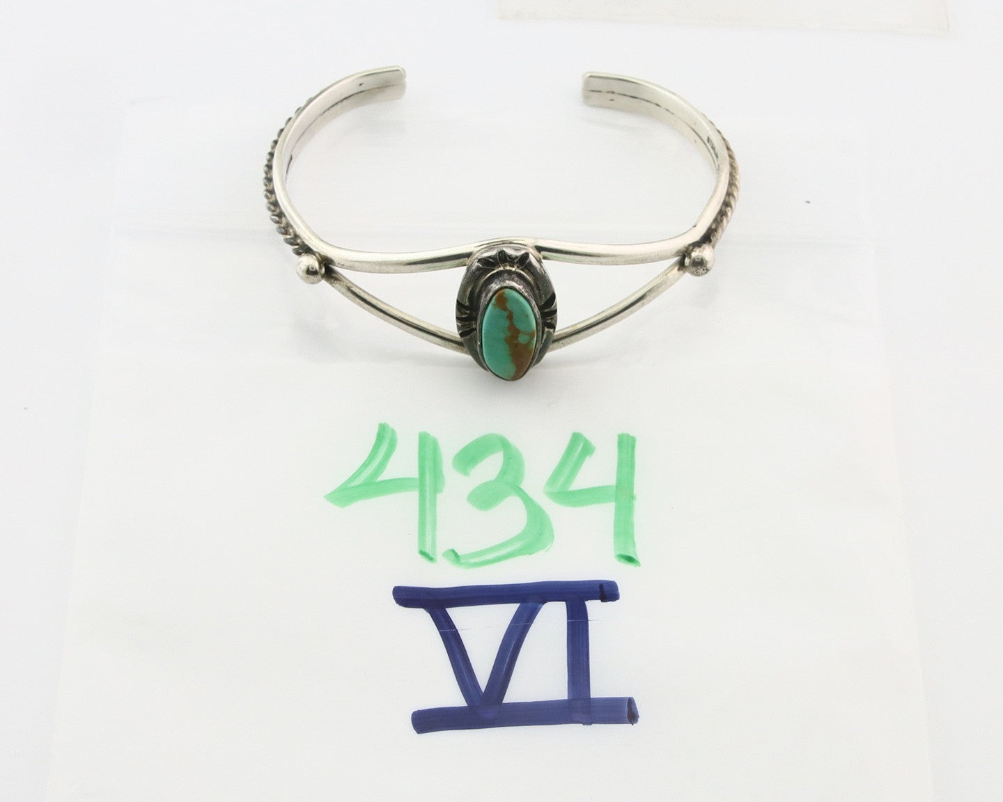 Vintage Navajo Bracelet 925 Silver Turquoise Tranditional Handmade Signed Gecko