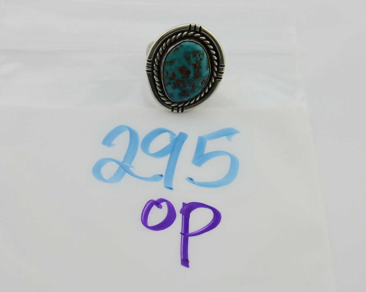 Navajo Handmade Ring 925 Silver Nevada Turquoise Native Artist C.80's