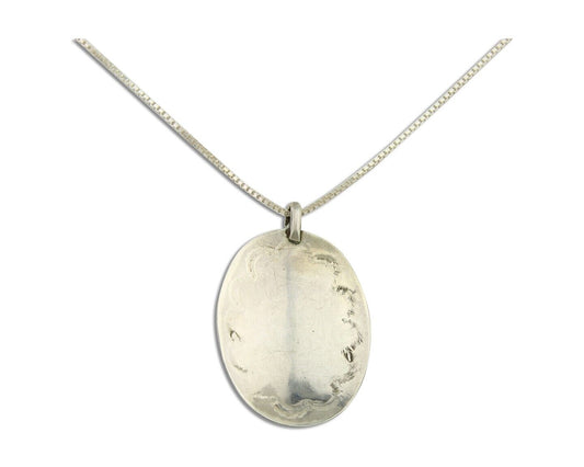 Navajo Necklace 925 Silver Spiderweb Turquoise Native American Artist C.80's