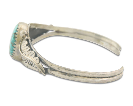 Vintage Navajo Bracelet 925 Silver Turquoise Traditional Handmade Authentic