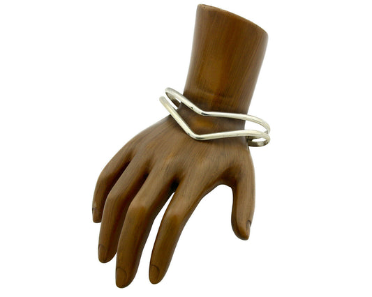 Navajo Handmade Bracelet .925 Silver Native Artist Rain Cloud C.80's