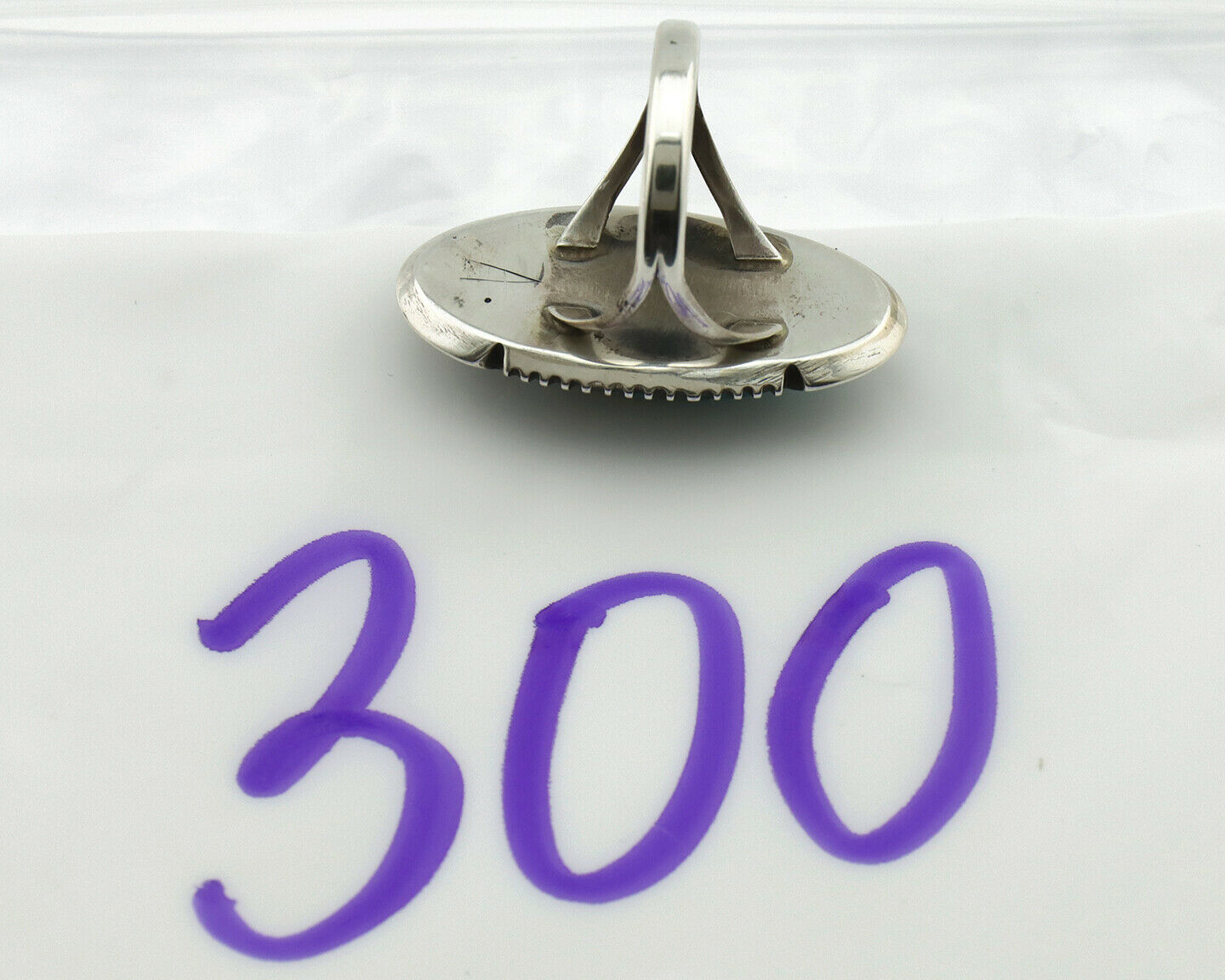 Navajo Ring .925 Silver Blue Turquoise Native American Artist Handmade C.80's