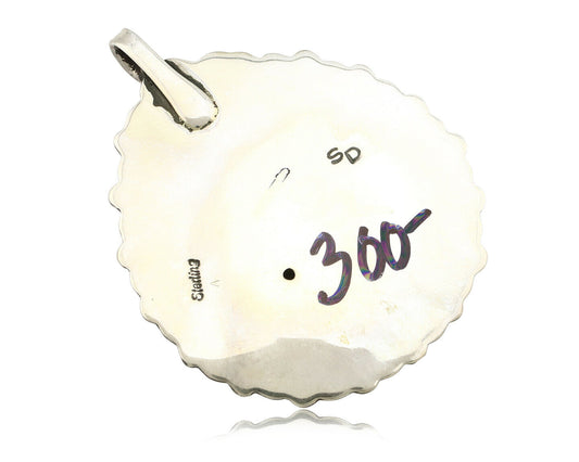 Navajo Handmade Pendant .925 Silver Signed William Singer C.80's