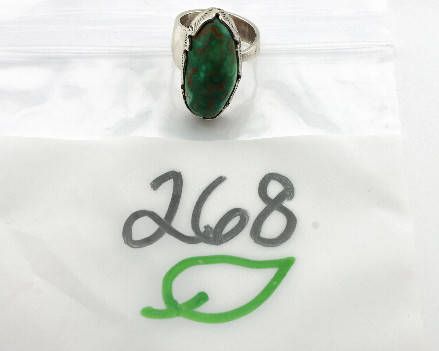 Navajo Ring 925 Silver Royston Turquoise Signed Lee Bennette C.80's