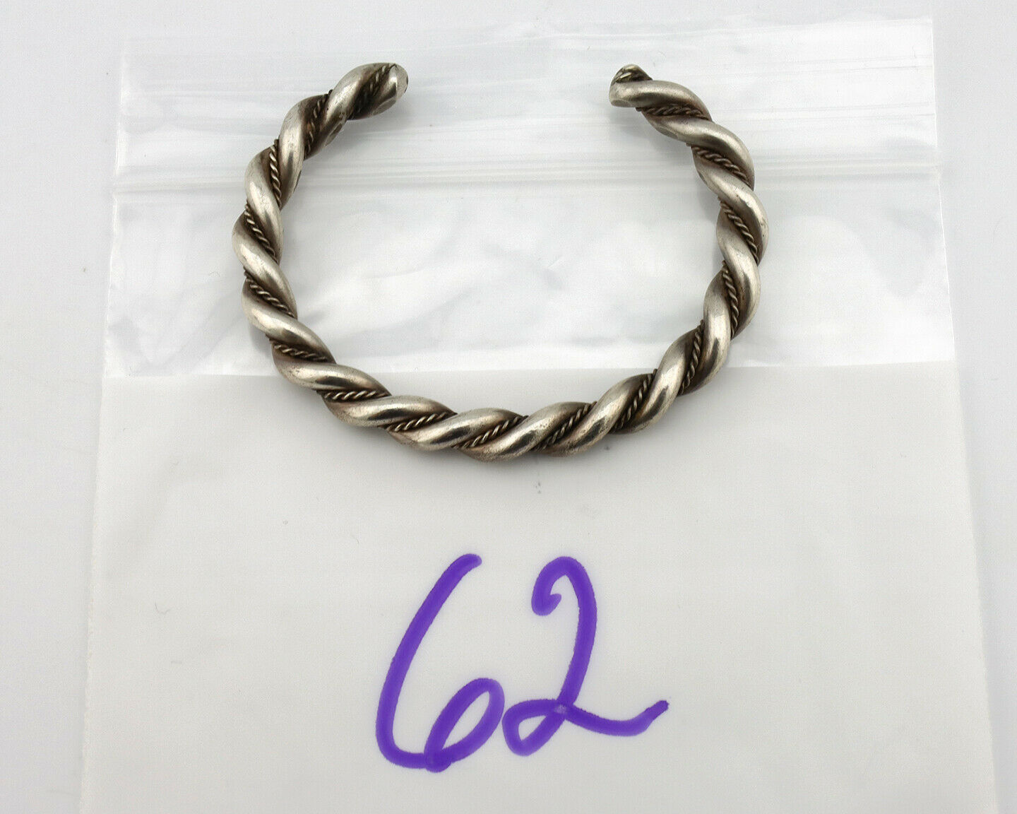 Navajo Handmade Bracelet .925 SOLID Silver Native American Artist Circa 1980's