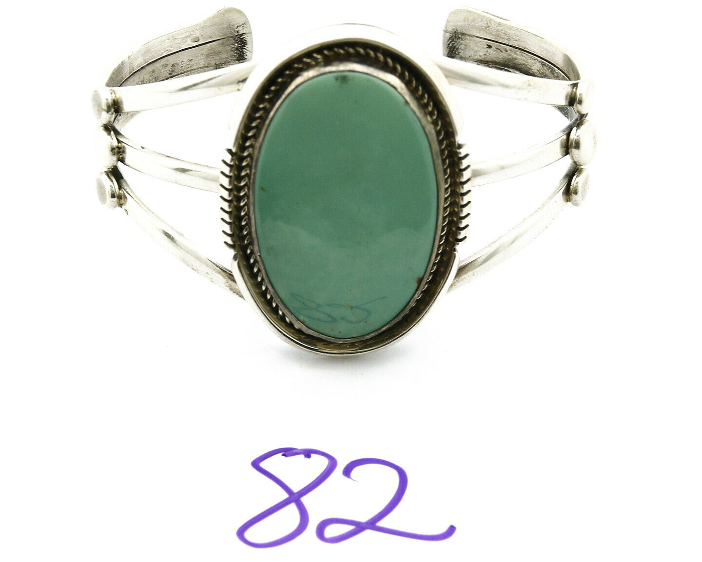 Navajo Turquoise Bracelet .925 Silver Signed Doug Zachary Cuff