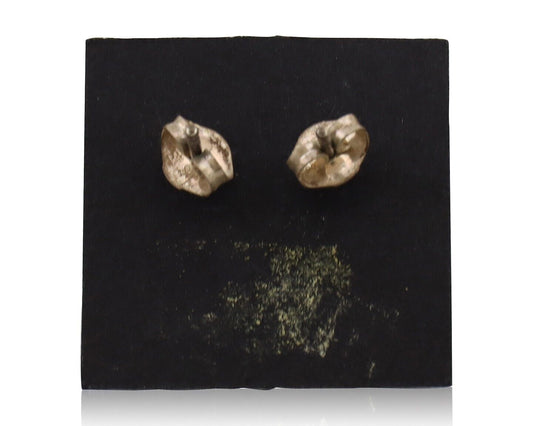 Zuni Earrings 925 Silver Sleeping Beauty Turquoise Native American Artist C.80's