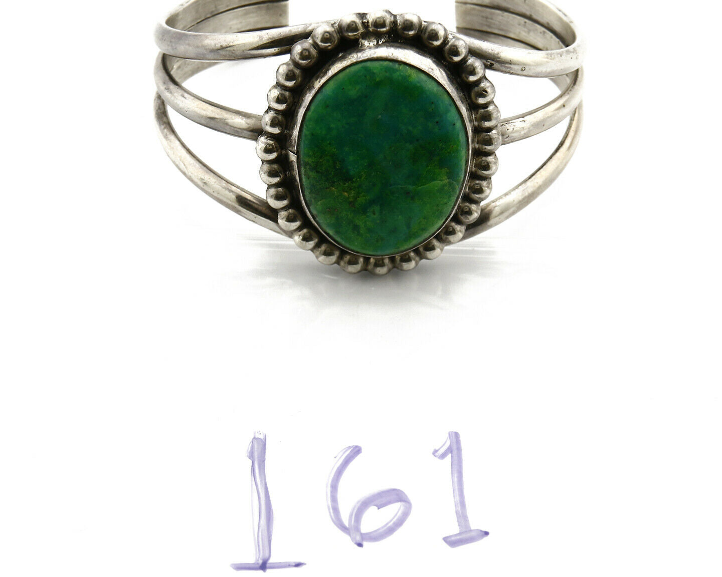 Women's .925 Silver Crescent Valley Turquoise Signed Jerry Roan C.80's