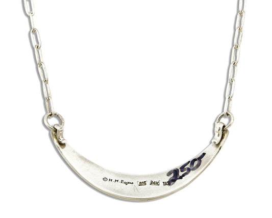 Women's Navajo Necklace .925 Silver & 14k Solid Gold Signed MM Rogers HMY