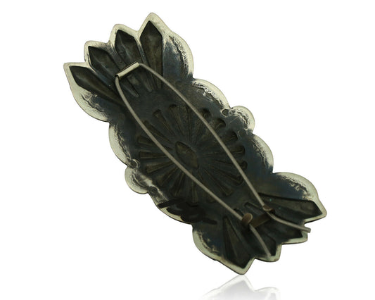 Women's Navajo Hair Clip .925 Silver Handmade Native Artist C.80's