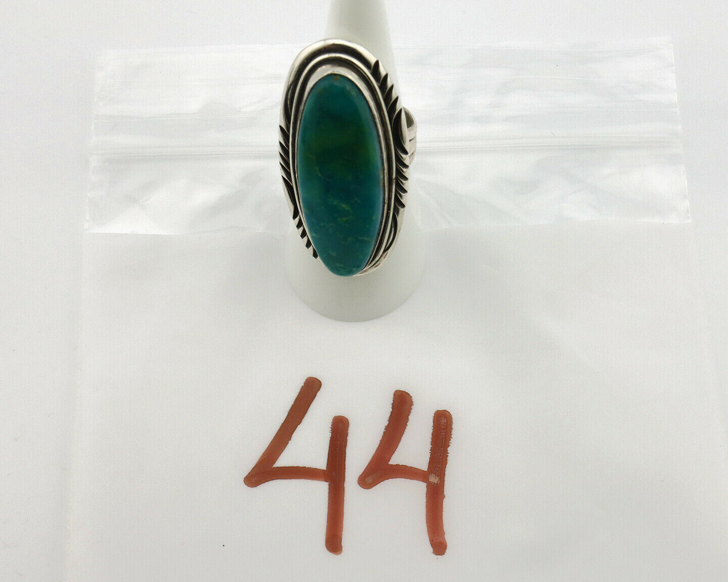 Navajo Ring .925 Silver Blue Southwest Turquoise Artist William Denetdale C.80's