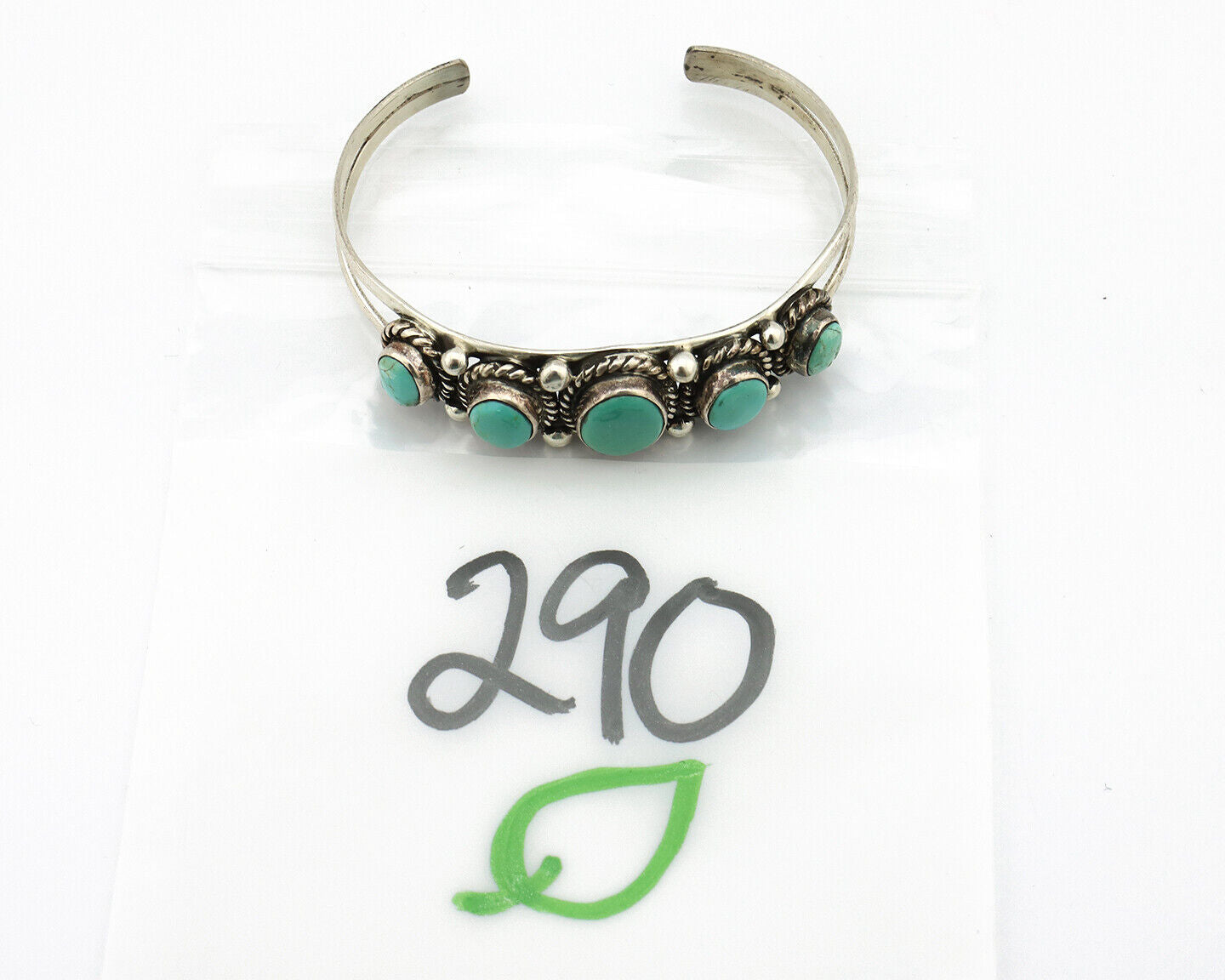 Women's Navajo .925 Silver Turquoise Mountain Native American Artist C.80's