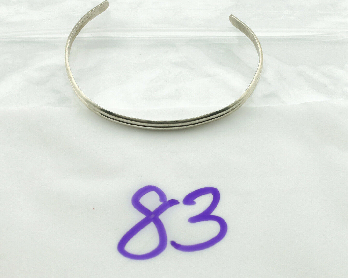 Navajo Toddler Child's Bracelet .925 Solid Silver Native American Artist C.80's