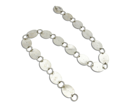 Hopi Concho Belt .925 SOLID Sterling Silver Signed Casey Cuch Overlay C.80's